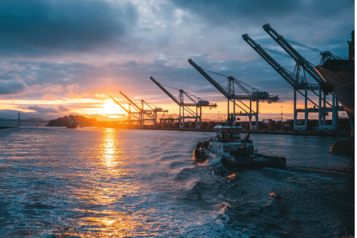 Bowen Forth Ports boat cranes