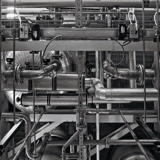 Pipe work at checmical plant valve install feature