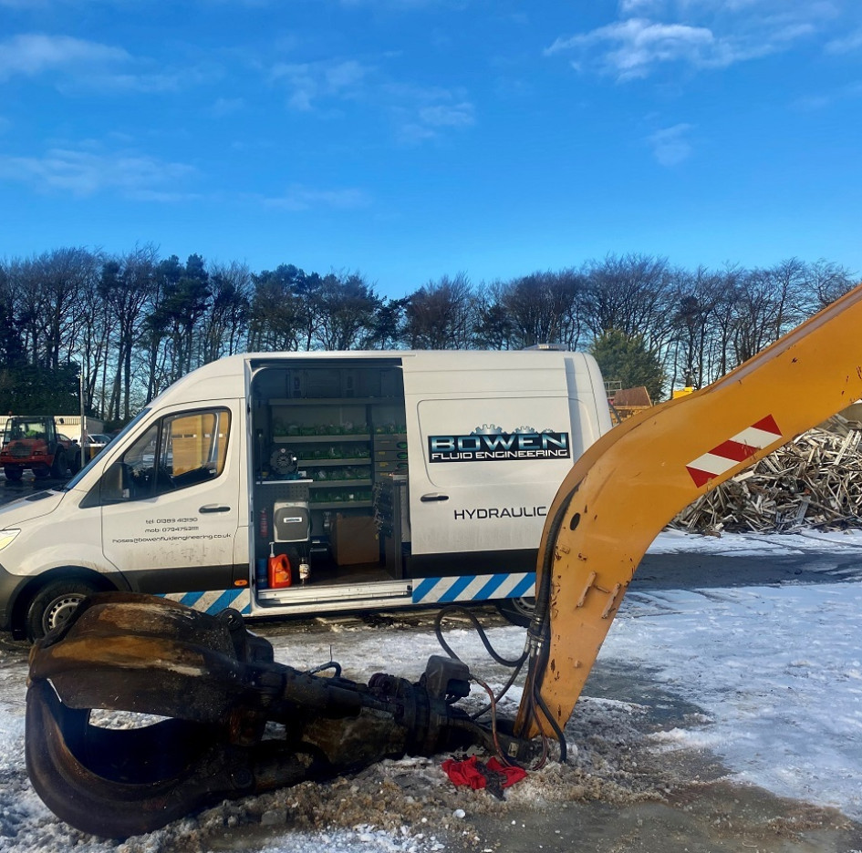 Grab bucket hose repair benefit