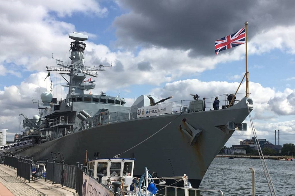 HMS Argyll slider