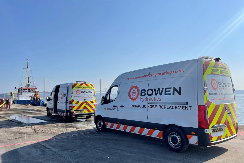 Two vans quayside slider