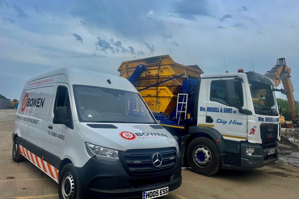 Van and skip lorry slider