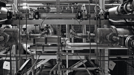 Pipe work at checmical plant valve install main