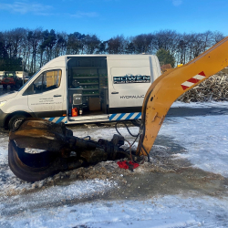 Grab bucket hose repair Gallery