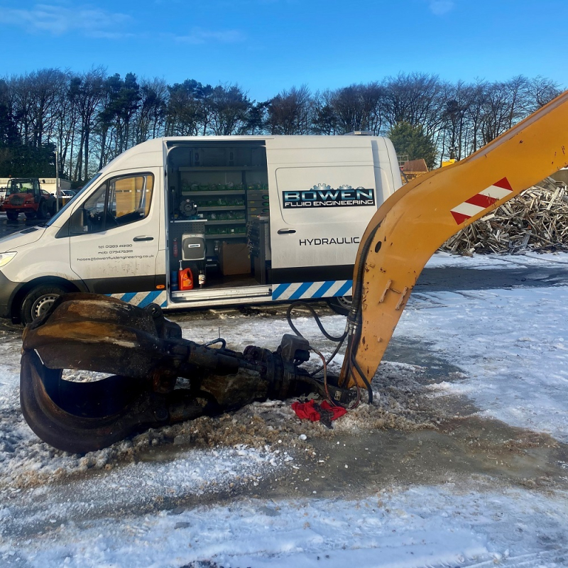 Grab bucket hose repair Gallery